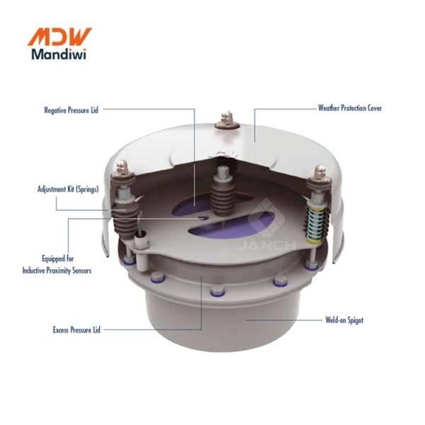 Silo Top VCP2730B Pressure Relief Valve Standard Type For Normal Temperature Media