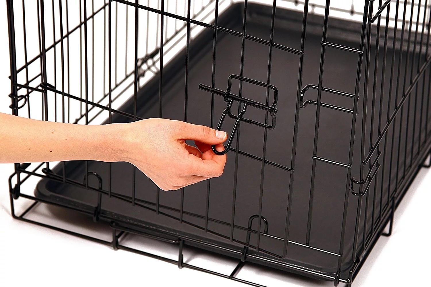 Heavy Duty 7.3kgs Double Door 75cm Metal Dog Crates