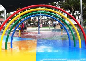 Wholesale Kids Rainbow Door Aqua Play, Spray Aqua Park Equipment, Fountains Play Structure from china suppliers