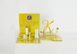 Retail Counter Glitter gold Customized Design Acrylic Cosmetic Display