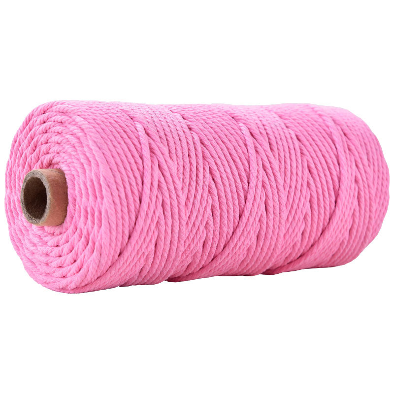 Green 3 Strand Twisted Nylon Rope 3mm Macrame Braided Cotton Rope