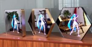 Wholesale Holographic 3D Mirror Display Hologram Kiosk For Advertising LED Light from china suppliers