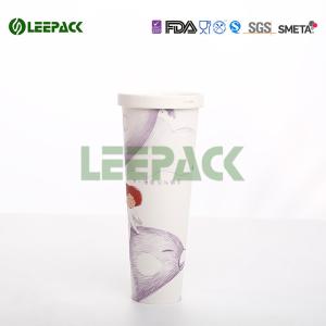Wholesale 22OZ Hot Single Wall Paper Cups insulated eco disposable tea cups Bright Yellow Green Wholesale from china suppliers