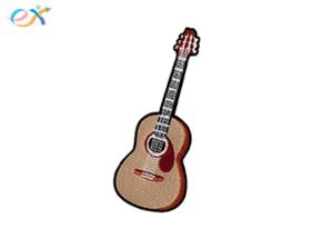 Wholesale Mens Clothing Band Logo Guitar Custom Embroidered Patches For Jeans Jacket from china suppliers