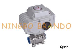 Wholesale Stainless Steel 304 Three Piece Electric Actuated Ball Valve 1 Inch from china suppliers