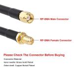 RG174 Coaxial RP SMA Male to RP SMA Female Antenna Extension Cable for Wifi