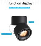 High Pressure Sodium LED Grille Spotlight 7Ｗ Ceiling Adjustable