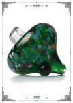 Green Mushroom Glass Carb Caps For Quartz Banger Bong Oil Rig Smoking Pipe