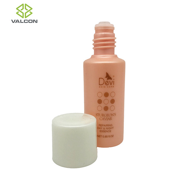 Oval Plastic Lotion Bottles , Empty Custom Tube Packaging With Plastic Plug