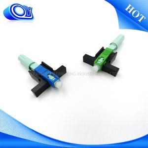 Wholesale Blue / Green SC Type Fiber Optic Quick Connector SM Fiber Fast Connector Telecommunication Network from china suppliers