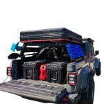 OEM Accepted Bed Rack System For Mid Size Truck Beds Black Powder Coating