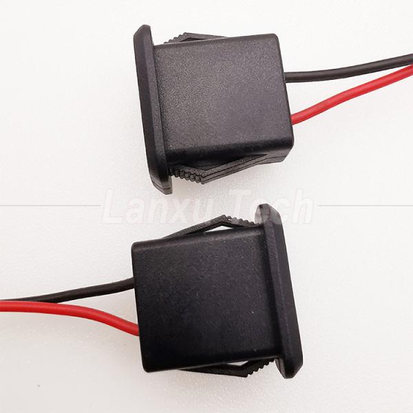 Waterproof USB Type A Female Socket Mount 2 Pin Wire Cable for LED Lamp Toy