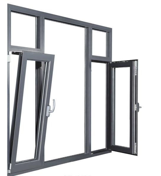 Level 6 Water Tightness Tempered Glass Aluminum Alloy Thermal Break Casement