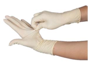 Wholesale White Disposable Medical Latex Gloves Non Sterile Pvc Coated Laboratory Use from china suppliers