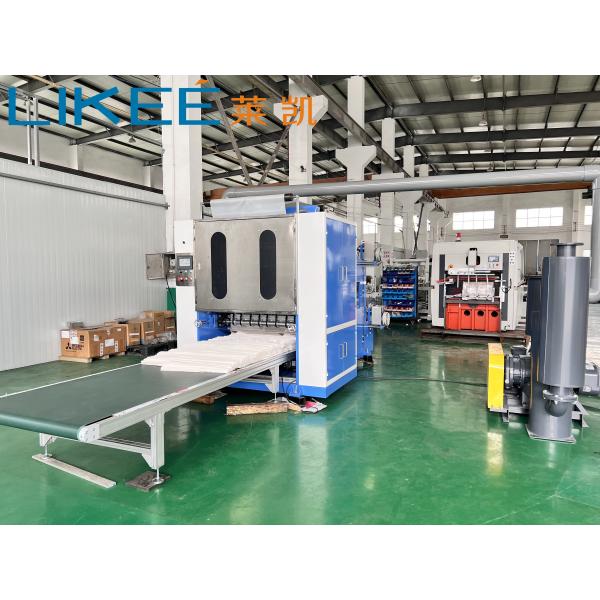 LKWP-980 Pop Up Wax Paper Folding Machine V-fold Cross-folding Continuous Extraction Type