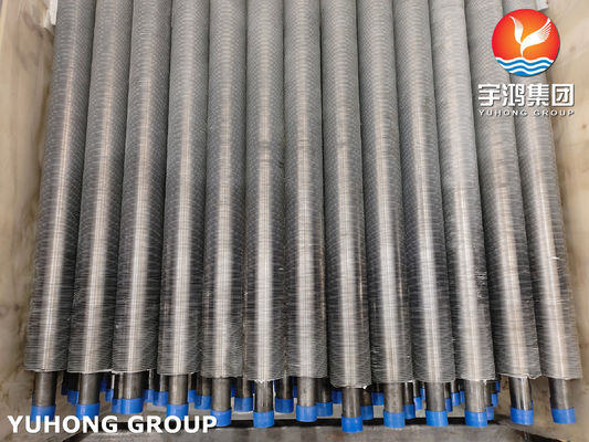 Extruded Fin Tube ASME SA179 Fin Material AL 1060 For Air Cooler , Condenser