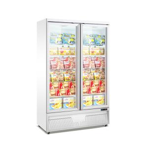 Wholesale Supermarket Frozen Meat Upright Display Freezer Glass Door Freezer from china suppliers