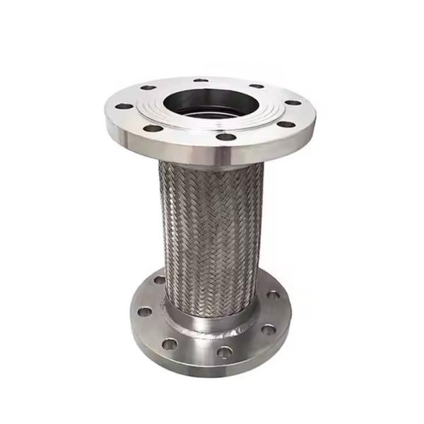 High Temperature Resistant Stainless Steel Braided Flex Hose Flange Metal