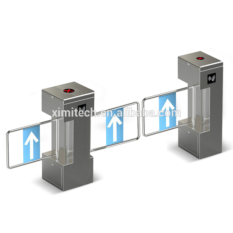 OEM ODM Factory Smart Card RFID Access Control System Swing Flap Turnstile Gate Price
