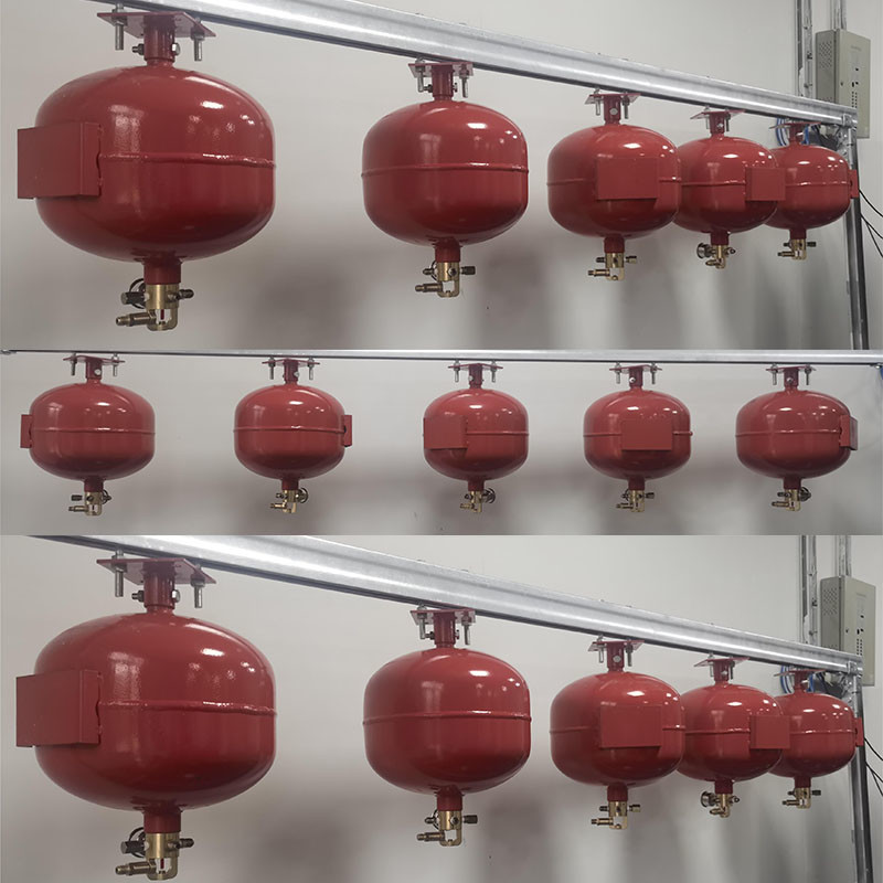 FM200 Hanging System With Solenoid Sensor Starting Mode And Storage Pressure Of 1.6MPa At 20C