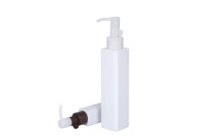 Wholesale square BPA Free PET 50ml 150ml Makeup Remover Oil Press Bottle leak proof from china suppliers