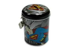 Wholesale Cylinder Shape Sealed Tin Cans , Money Tin Can Customized Logo Long Use Life from china suppliers