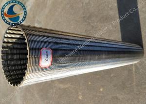 Wholesale 0.2mm Slotted Johnson Wedge Wire Screens Chemical / Thermal Resistant from china suppliers