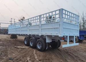 Wholesale High Side Wall Stake Style Animal Transport Fence Cargo Semi Trailer With Air Suspension from china suppliers