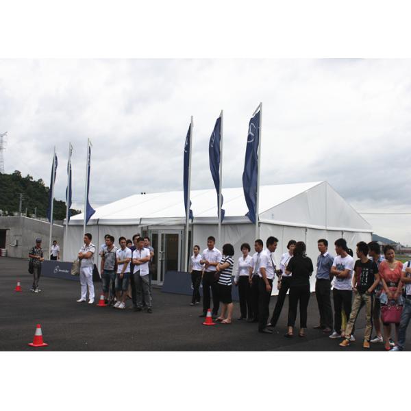 Clear Span 100 - 200 People Outdoor Event Tent Movable Aluminum Frame Material