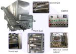 4.05-17.1kw Continuous Belt Dryer Wood Chip Drying Equipment 24m drying length