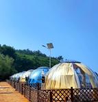 Resort Tent Transparent Double Dome House Outdoor Glamping Polycarbonate Dome
