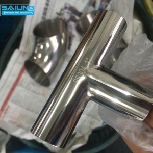 Wholesale 304 316L Sanitary Stainless Steel Butt Weld Tee For Food Industry from china suppliers