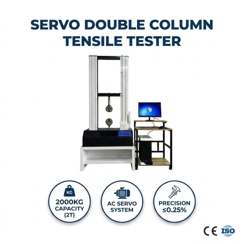 Customized Double Column Servo Tensile Universal Testing Machine 2 Ton 5 Ton Double Column Tensile Strength Testing Equipment
