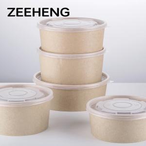 Wholesale 32oz 1000ml Oil Proof Bamboo Paper Salad Takeaway Bowls from china suppliers