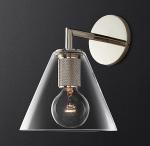 Lacquered Burnished Brass Finish Sconce Wall Lights Indoor Modern Screw In