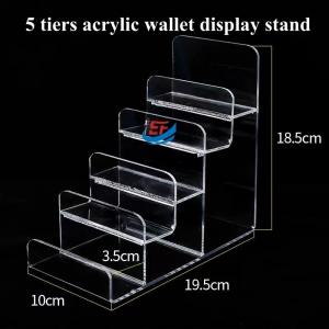 Wholesale Handbag Display Stand 5 Tiers Clear Acrylic Purse Display Riser  For Bag Shop from china suppliers