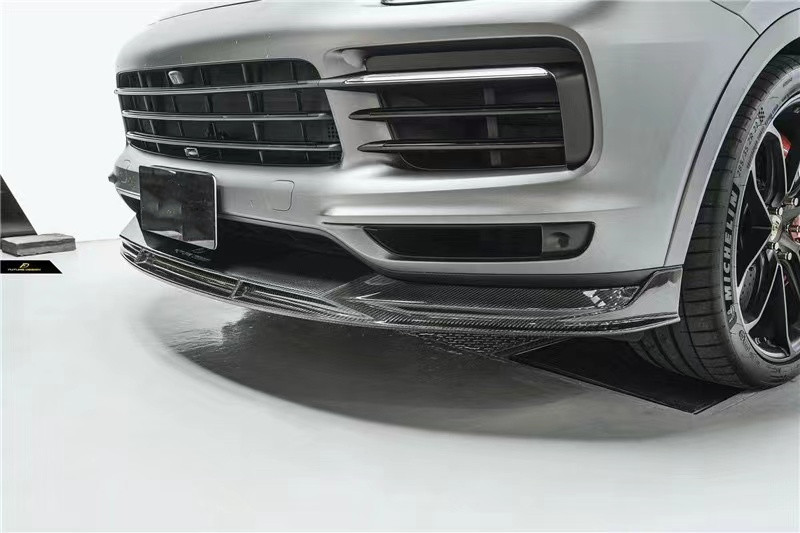 For Porsche Cayenne Coupe Carbon Fiber Body Kit Cayenne Coupe Upgraded FD-style Carbon Fiber Front Lip Diffuser Body Kit