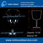 10 oz Disposable Plastic Wine Glass and cup mould/ disposable wedding wine