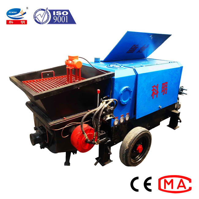 22kw Concrete Shotcrete Machine Static Small Concrete Pump 3 - 8m3/H Capacity