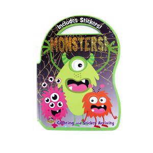 Wholesale Varnishing Finish Coloring Sticker Book Printing Special Shape Design Accepted from china suppliers