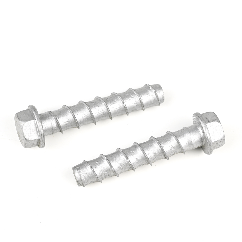 Custom Heavy Duty Carbon Steel Flange Hex Head Concrete Anchors for Easy Installation