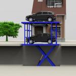 Mobile Car Scissor Lift 3m 6m Height Double Deck Mid Rise Automotive Lift