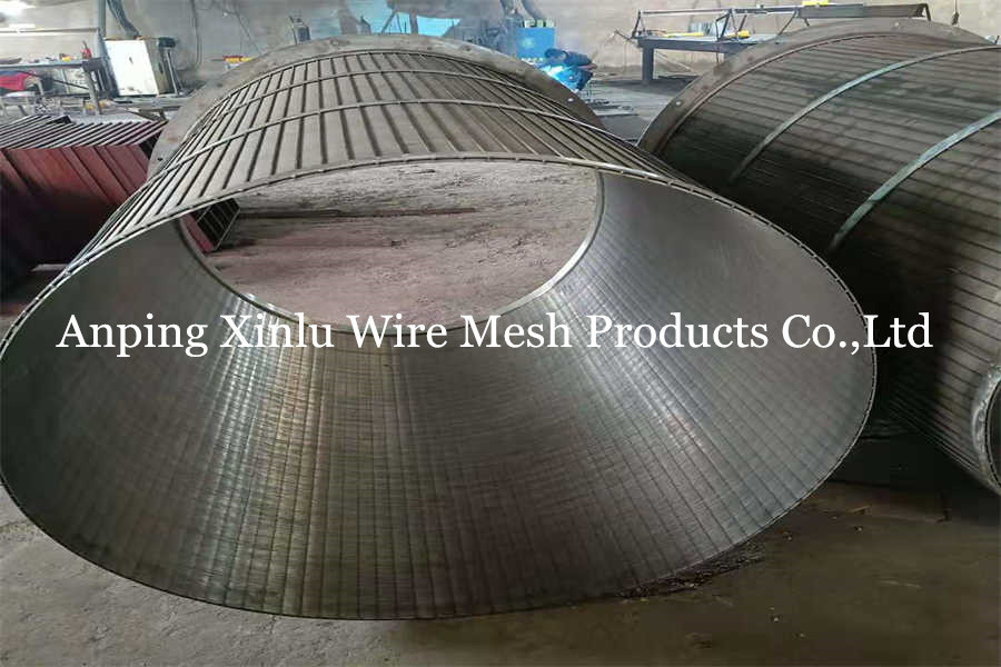 Reverse Rolled Rotary Drum Fine Screen Cylindrical FITO Wire Wedge Screen