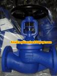 GG25 DIN flange end globe valve