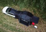 Black Waterproof Ripstop Polyester Fiberglass Tesla Camping Tent For Model Y