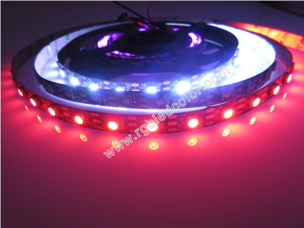 black polish led 2812 digital rgb programmable led tape