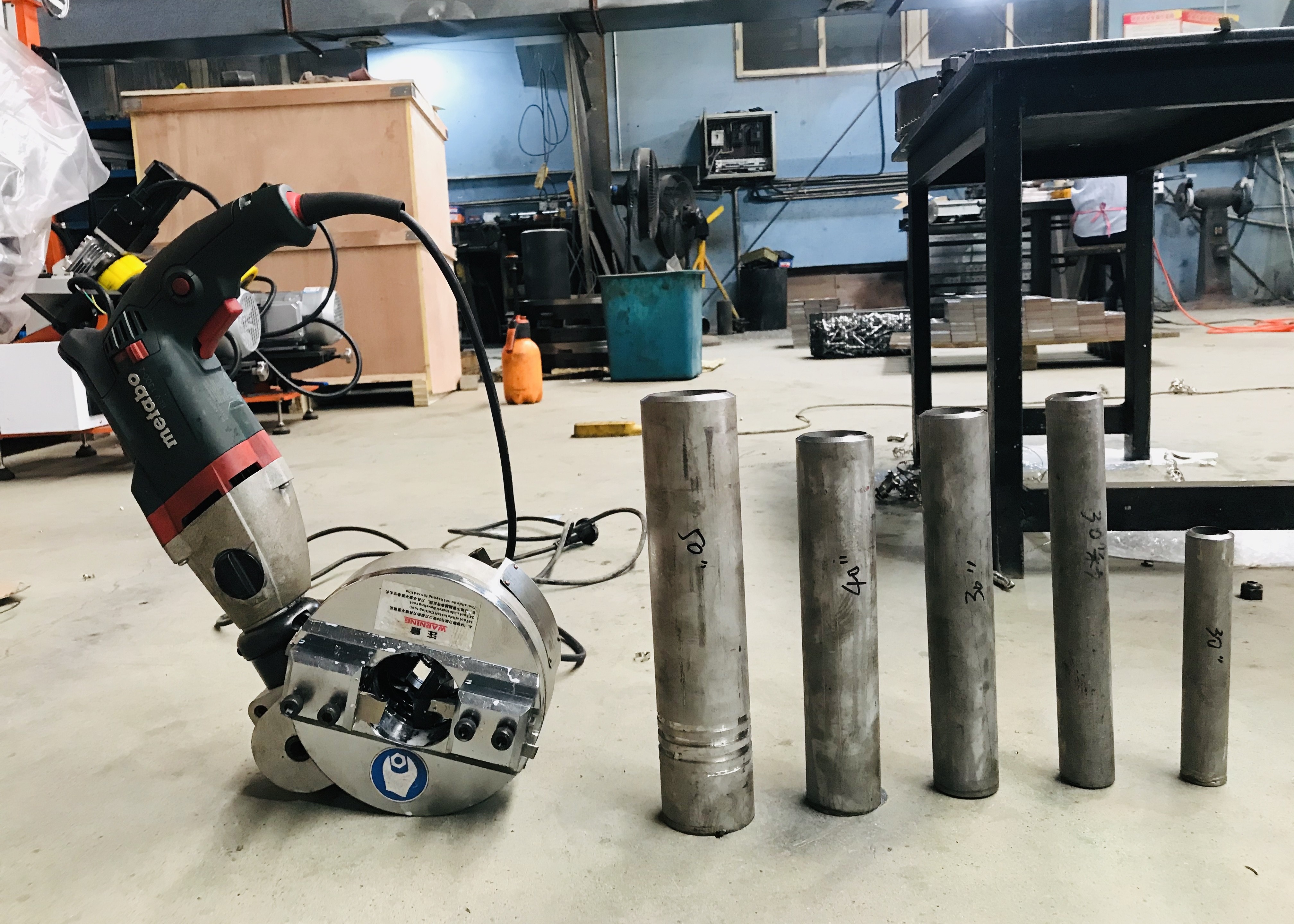 Cam Type Self Centering Cutting And Beveling Machine High Speed