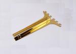 Steel Plating Store Display Stand Accessories Golden Color Display Hanging Bars
