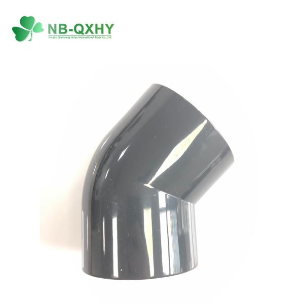 Pn16 Wall Thickness UPVC Plastic Elbow Fittings for Water Supply Series 20mm to