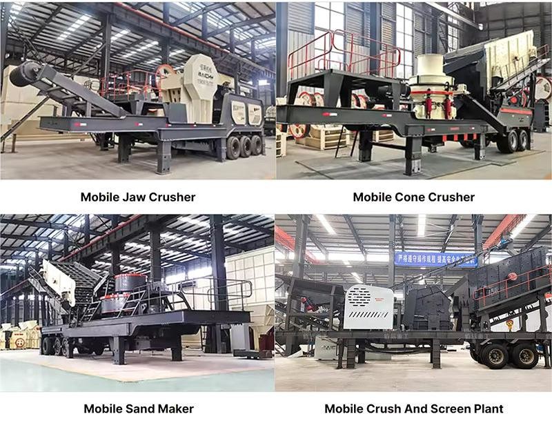 Mobile Stone Jaw Crusher Line Limestone Crushing Plant With Diesel